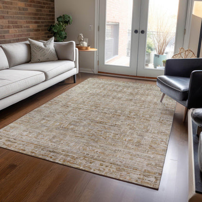 Addison Rugs Laeoril Brown Washable Indoor-Outdoor Rug
