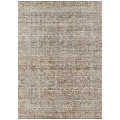 Addison Rugs Laeoril Brown Washable Indoor-Outdoor Rug