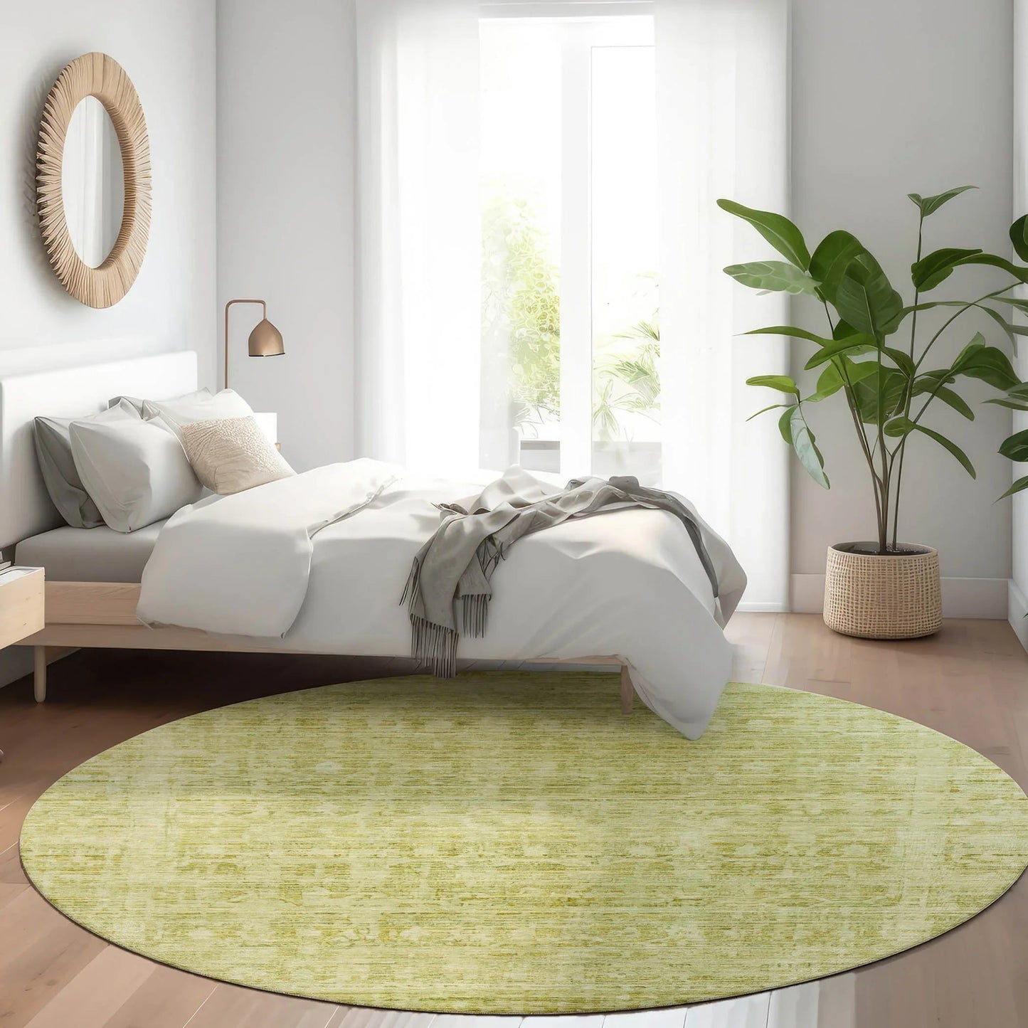 Addison Rugs Laeoril Green Washable Indoor-Outdoor Rug