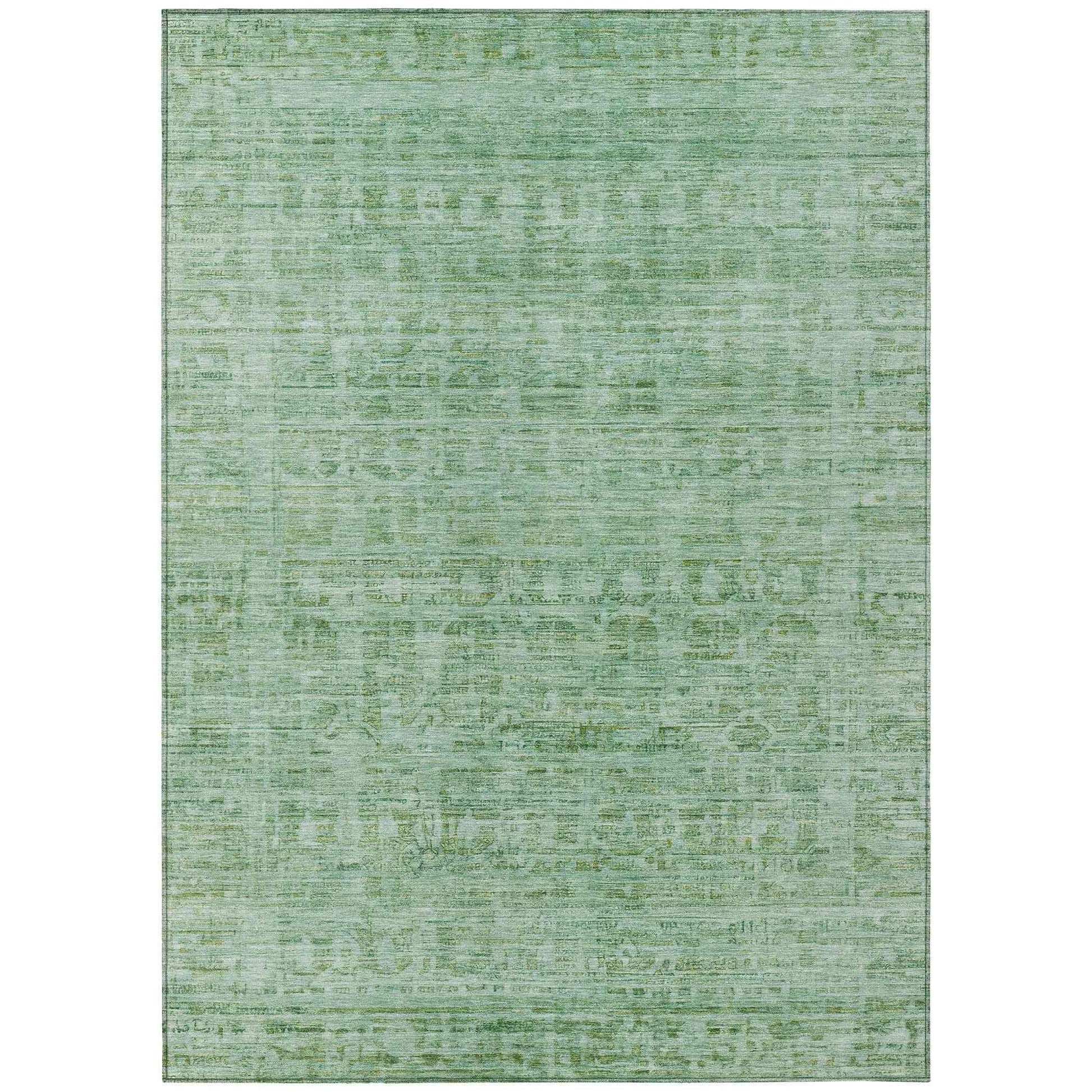 Addison Rugs Laeoril Teal Washable Indoor-Outdoor Rug
