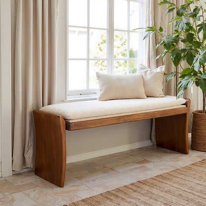 Zuo Modern Lafa Textured Fabric Bedroom Bench