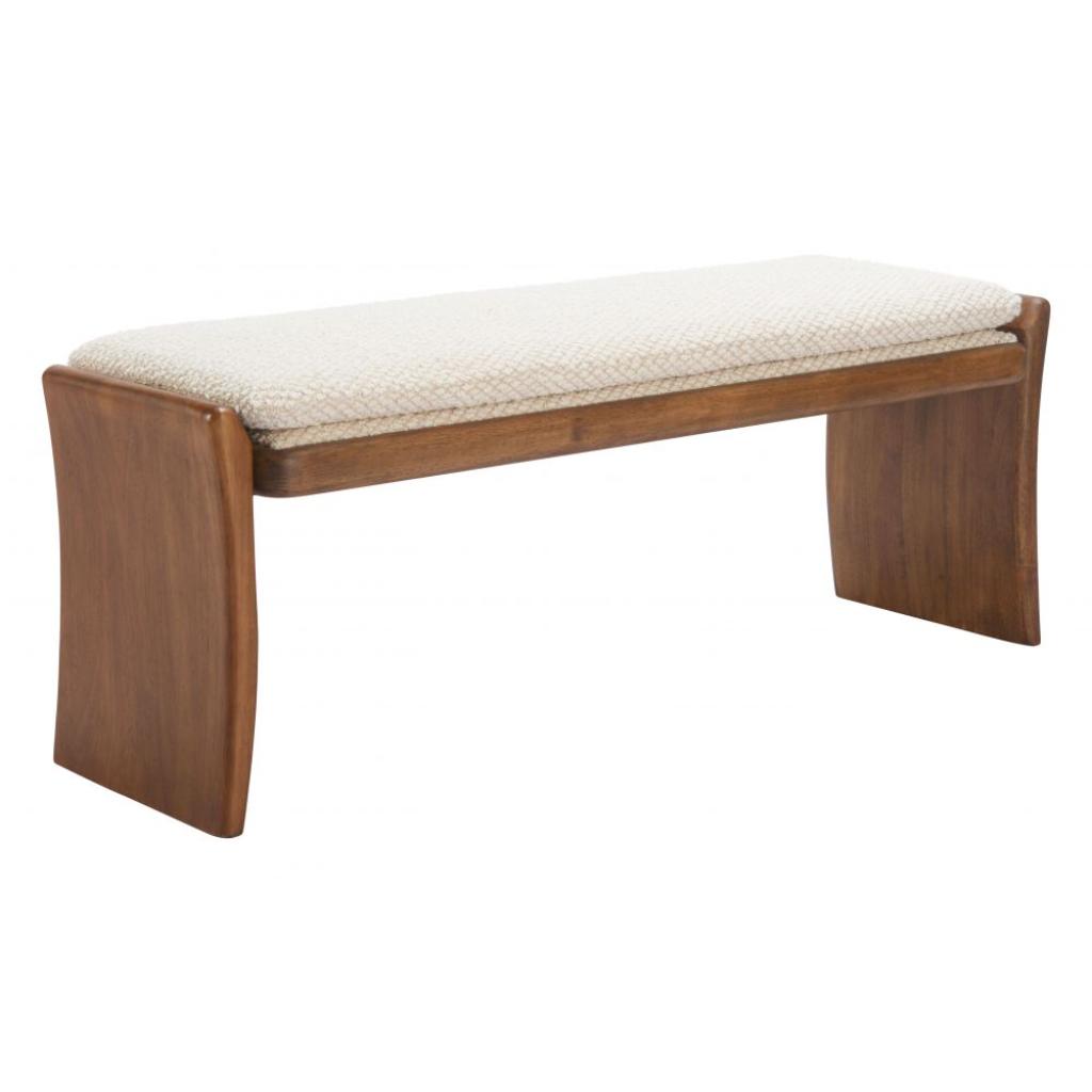 Zuo Modern Lafa Textured Fabric Bedroom Bench