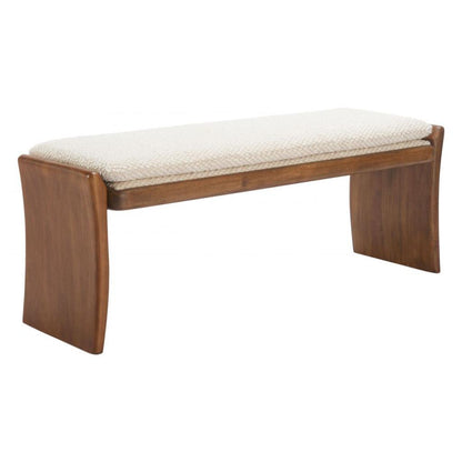 Zuo Modern Lafa Textured Fabric Bedroom Bench