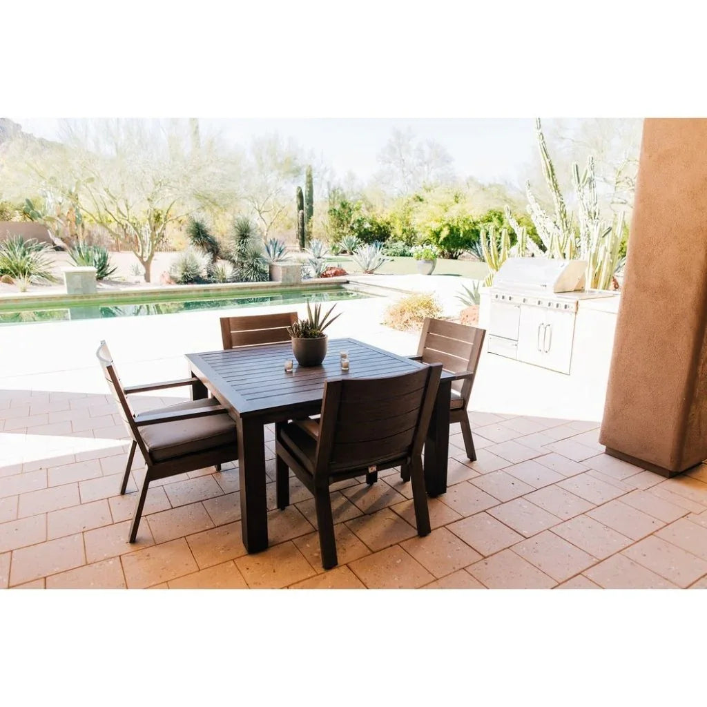 Laguna Aluminum Made Square Outdoor Table -- view 2