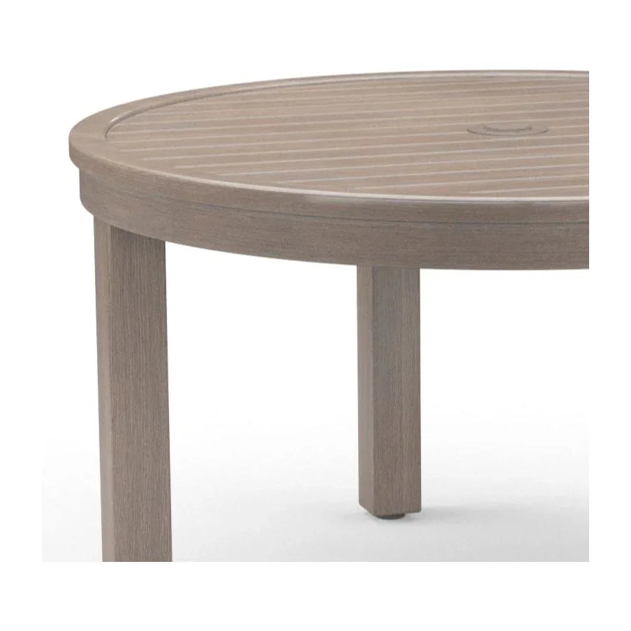 Laguna Aluminum Round Outdoor Dining Table -- view 2