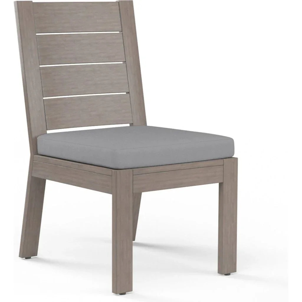 Laguna Sunbrella Outdoor Dining Chair 2PC-Outdoor Dining Chairs-Sunset West-Canvas Granite-LOOMLAN