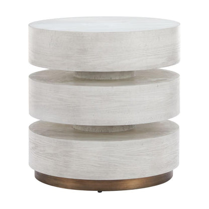 Zuo Modern Laha Wooden White Side Table