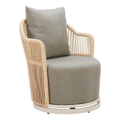 Zuo Modern Lanai Olefin Fabric Swivel Outdoor Accent Chair