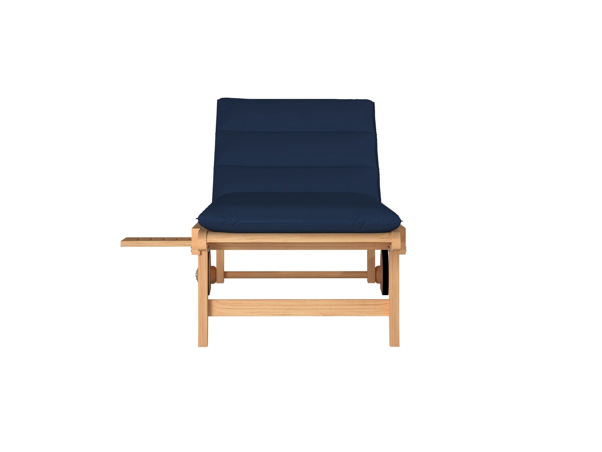 HiTeak Lance Teak Outdoor Sunlounger with Sunbrella Cushions
