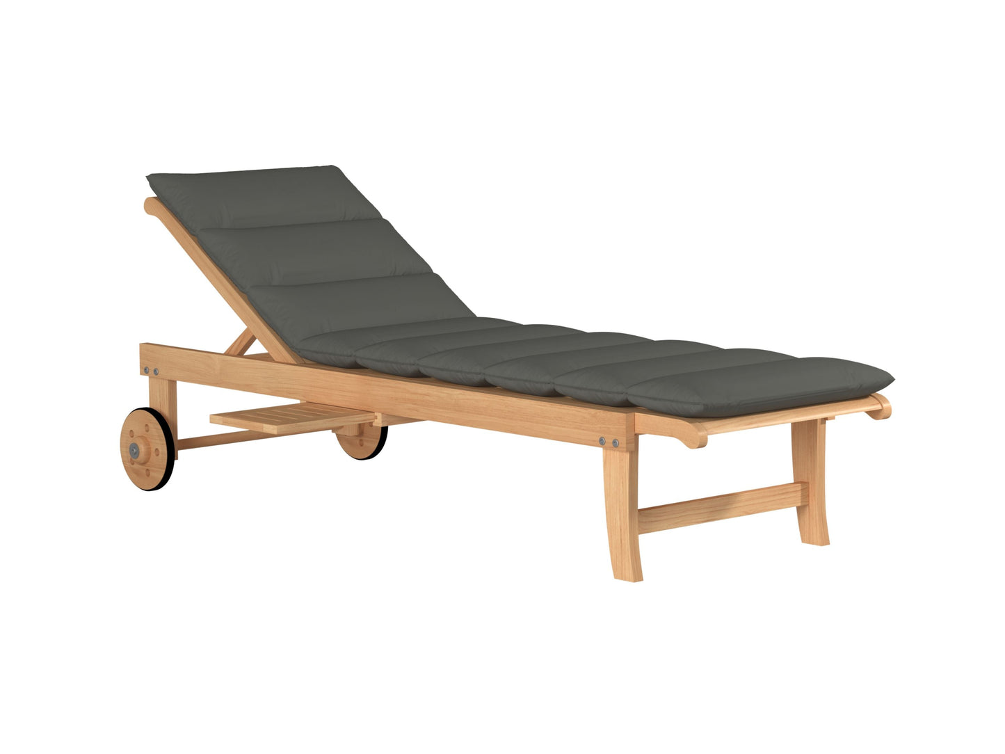 HiTeak Lance Teak Outdoor Sunlounger with Sunbrella Cushions