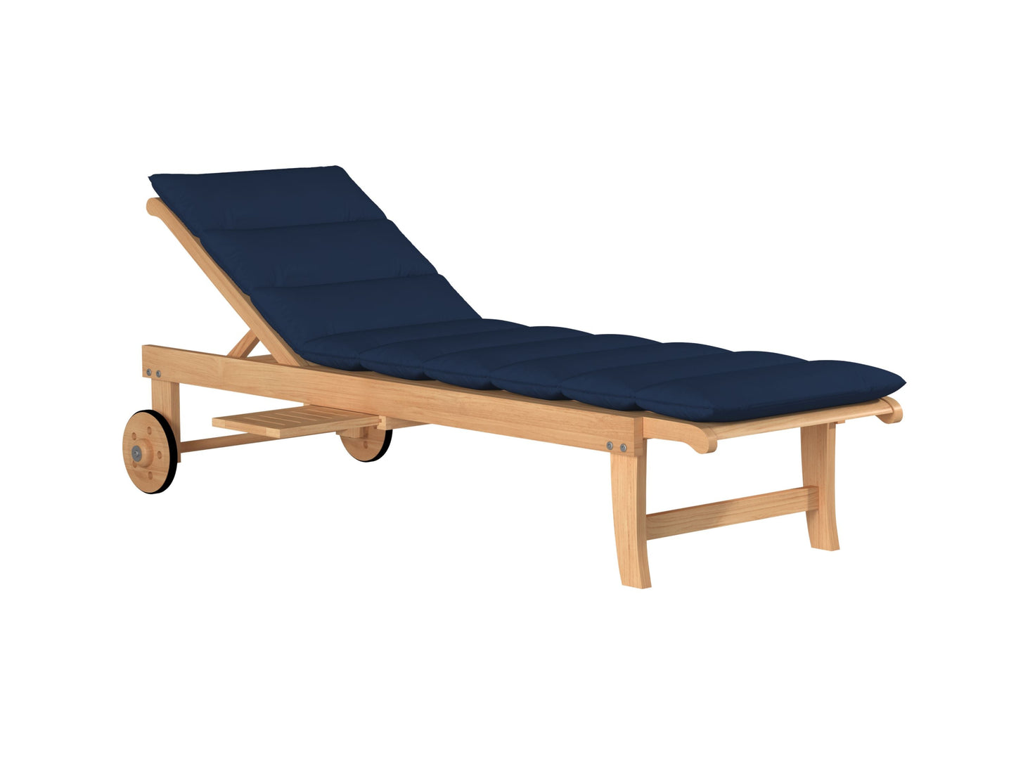 HiTeak Lance Teak Outdoor Sunlounger with Sunbrella Cushions