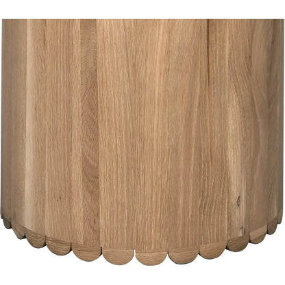 Noir Lane Natural Wood Round Dining Table