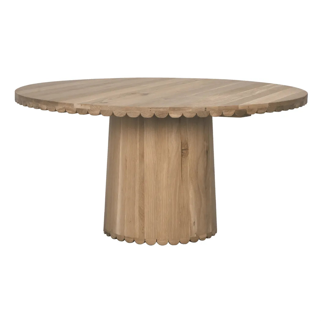 Noir Lane Natural Wood Round Dining Table