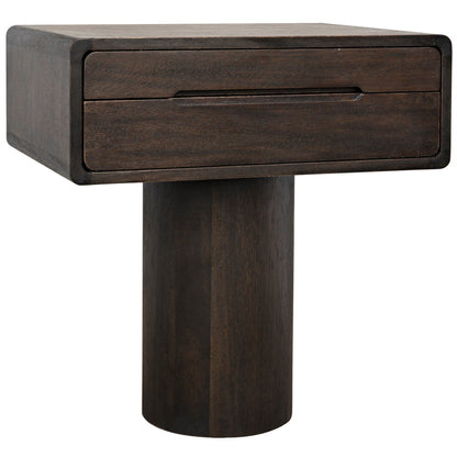 Langford Side Table, Ebony Walnut-Side Tables-Noir-Sideboards and Things