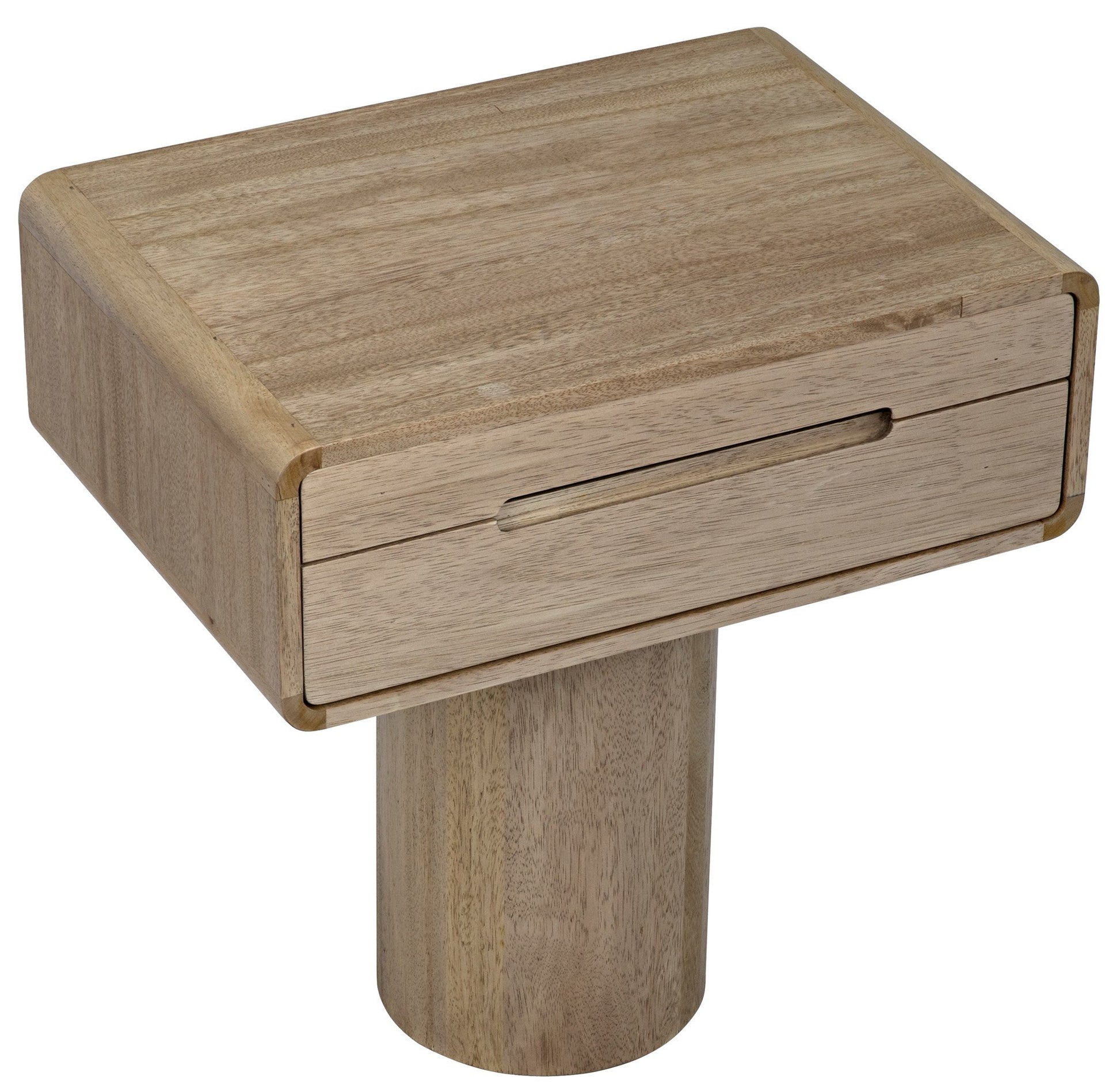 Langford Wood Rectangle Side Table-Side Tables-Noir-Sideboards and Things