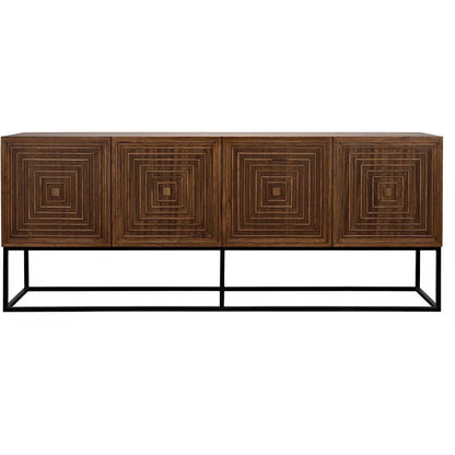 Noir Lanon Wood Steel Base Sideboard