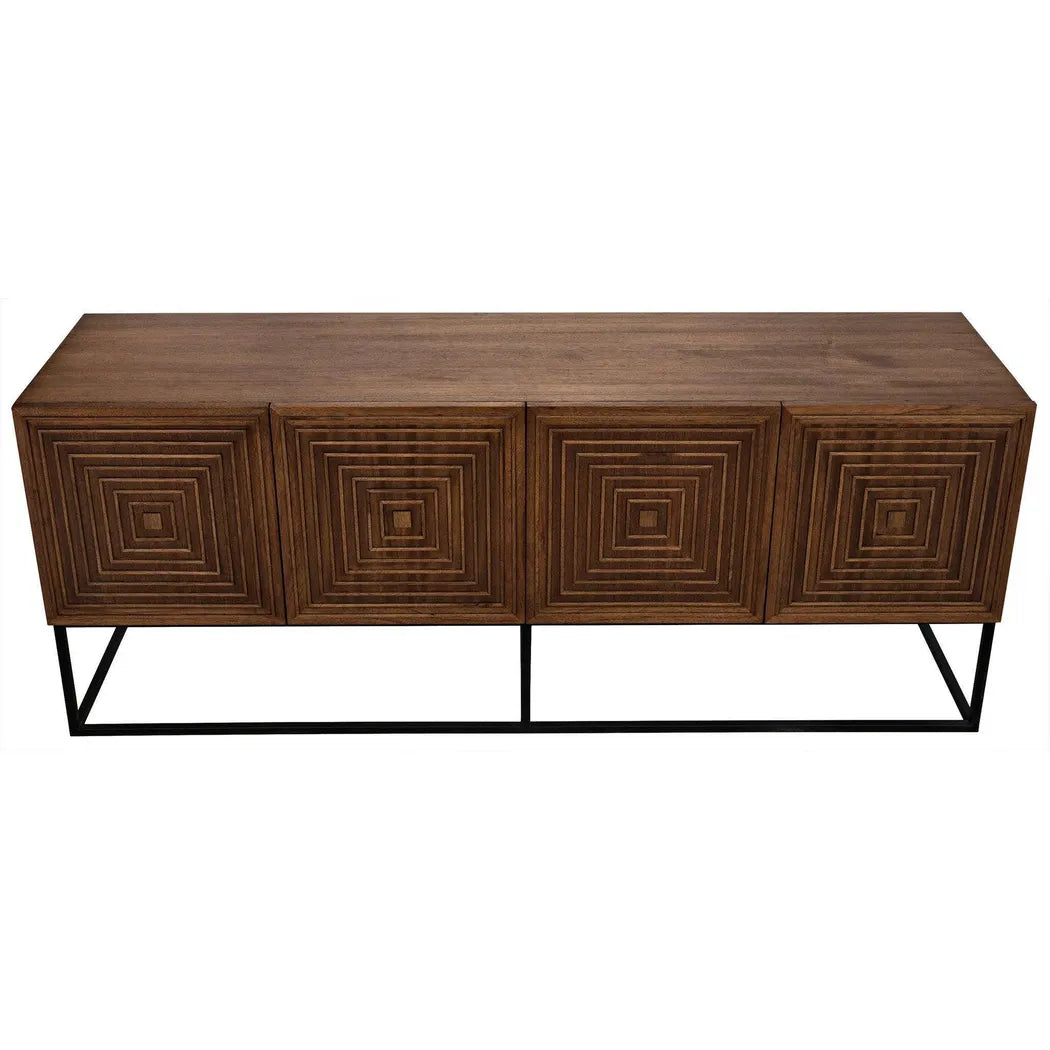 Noir Lanon Wood Steel Base Sideboard