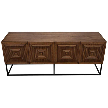 Noir Lanon Wood Steel Base Sideboard