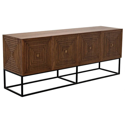 Noir Lanon Wood Steel Base Sideboard