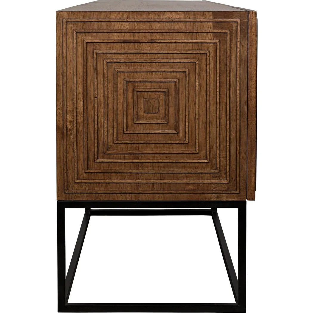 Noir Lanon Wood Steel Base Sideboard