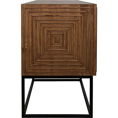 Noir Lanon Wood Steel Base Sideboard
