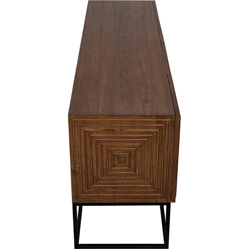 Noir Lanon Wood Steel Base Sideboard