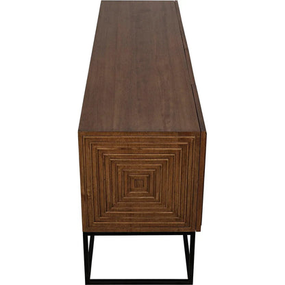 Noir Lanon Wood Steel Base Sideboard
