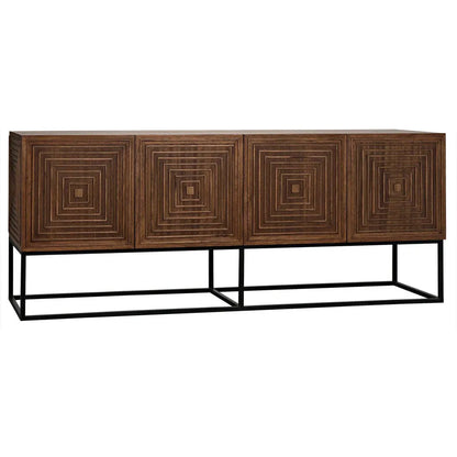 Noir Lanon Wood Steel Base Sideboard