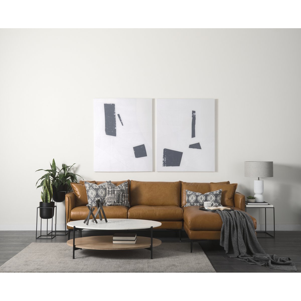 Mercana Larkin Two-Tier Round Coffee Table