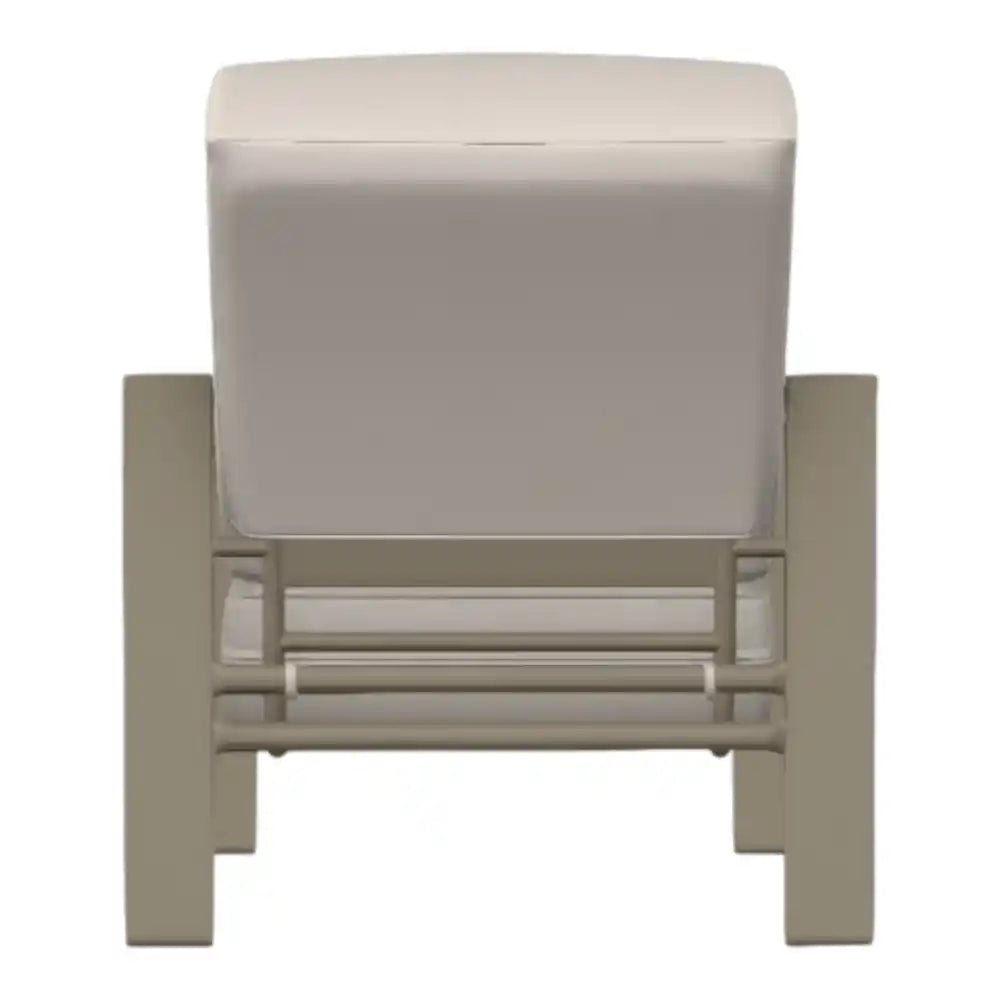 Telescope Larssen Deep Seat Cushion Outdoor Arm Chair with Fire Table Set 5PC