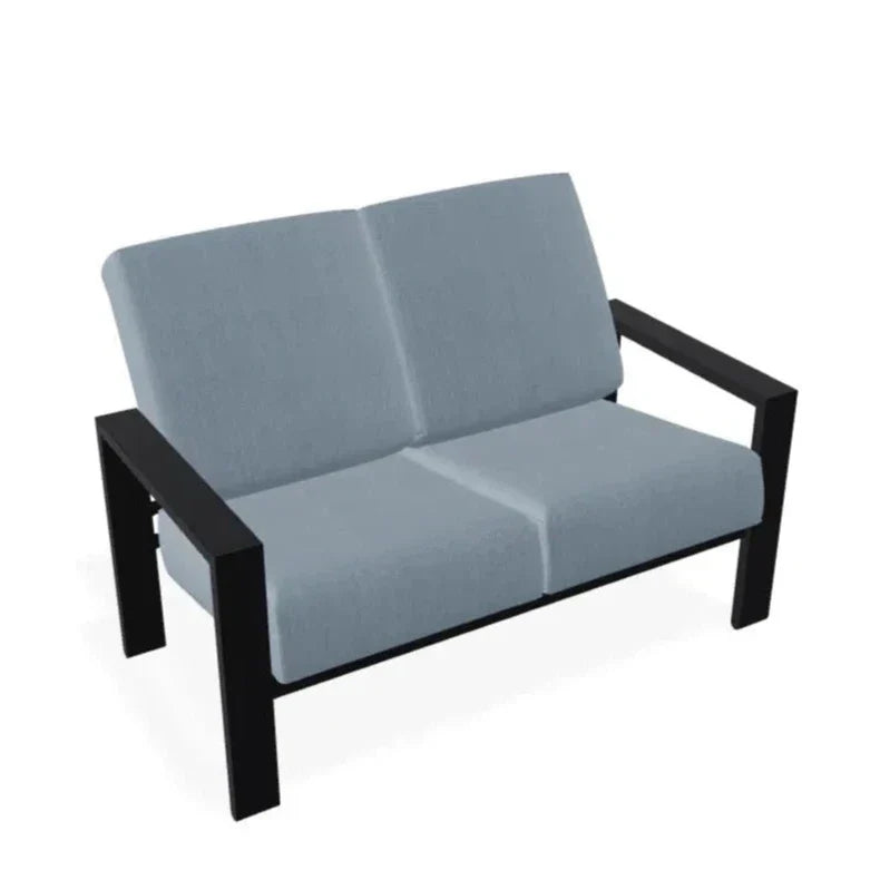 Larssen Deep Cushion Loveseat With Durable Aluminum Frame