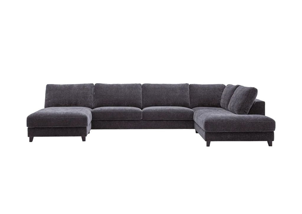 LOOMLAN Custom Upholstery Larvik Minimalist Rounded Edge Fabric Modular Sofa