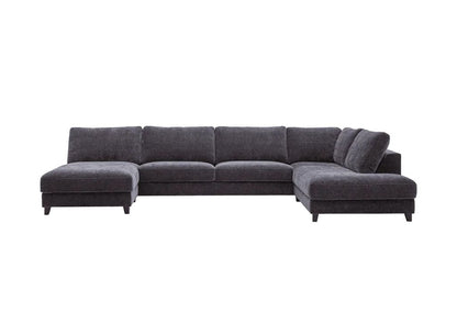 LOOMLAN Custom Upholstery Larvik Minimalist Rounded Edge Fabric Modular Sofa