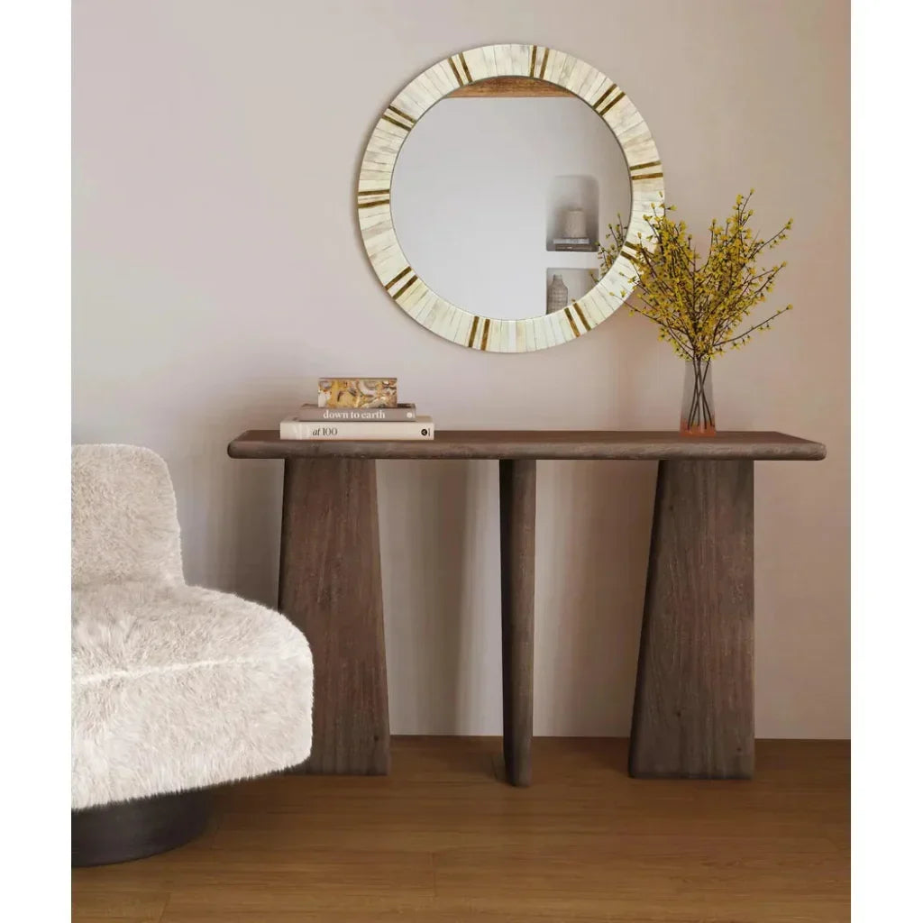 Bassett Mirror Lasso Wood Brown Rectangular Console Table