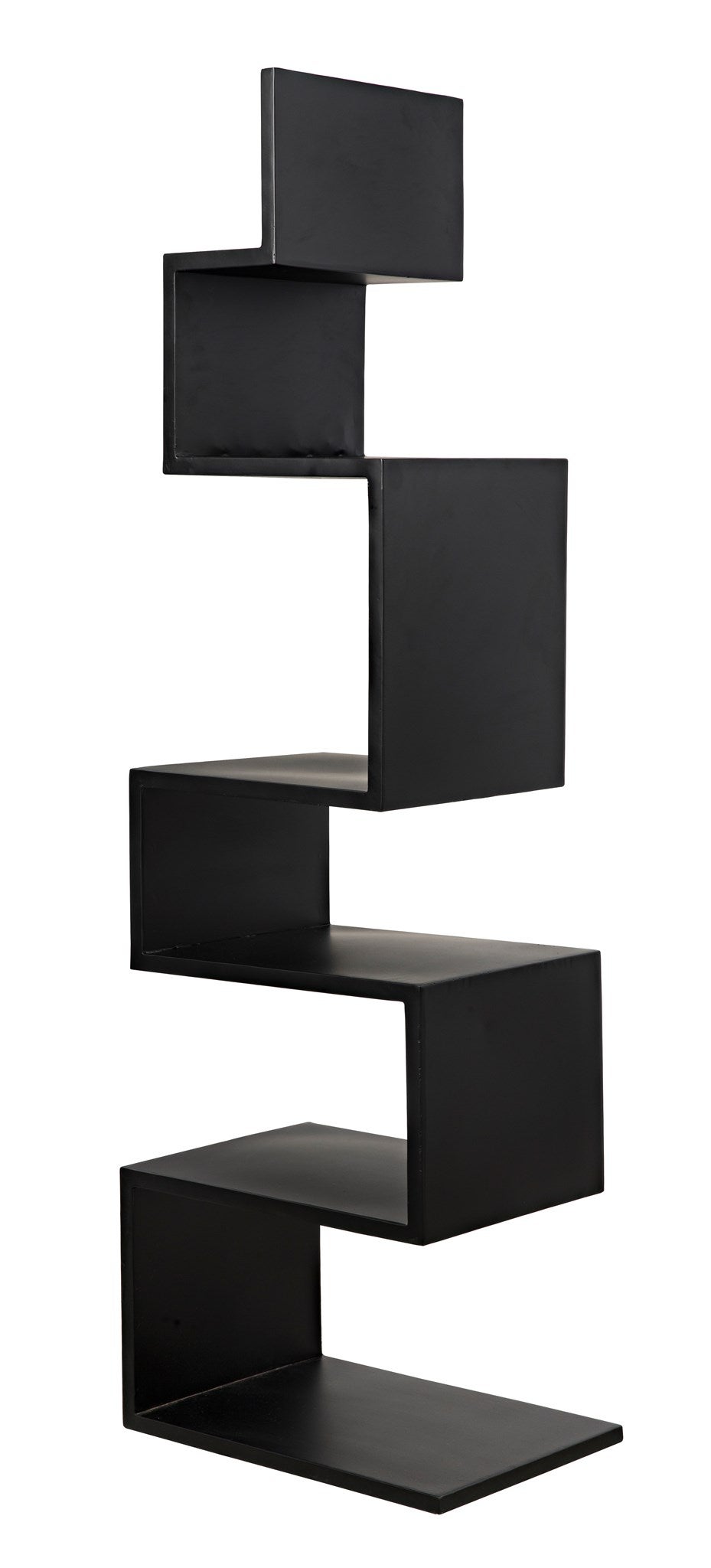 Laszlo Black Steel Bookcase-Bookcases-Noir-Sideboards and Things