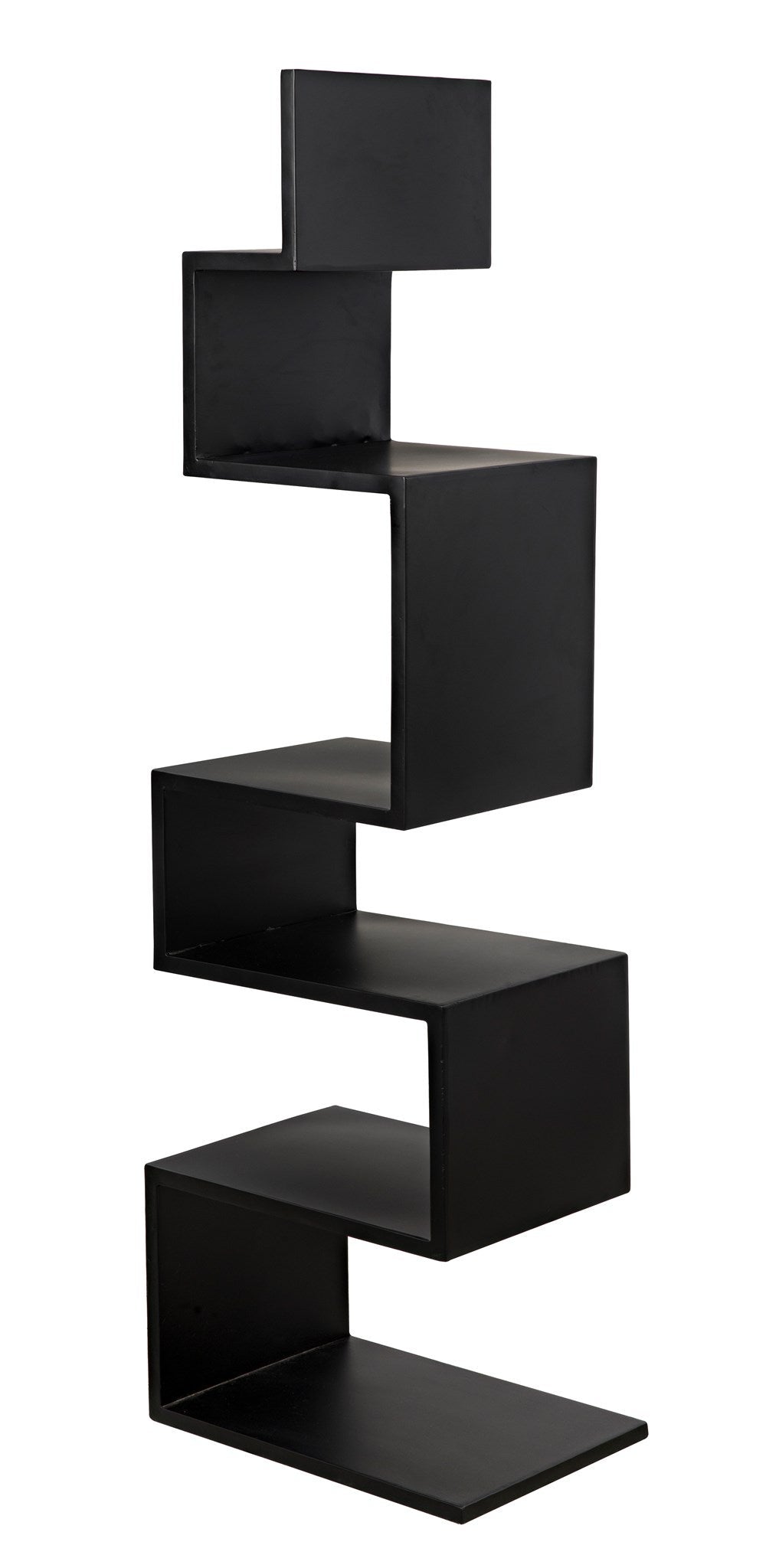 Laszlo Black Steel Bookcase-Bookcases-Noir-Sideboards and Things