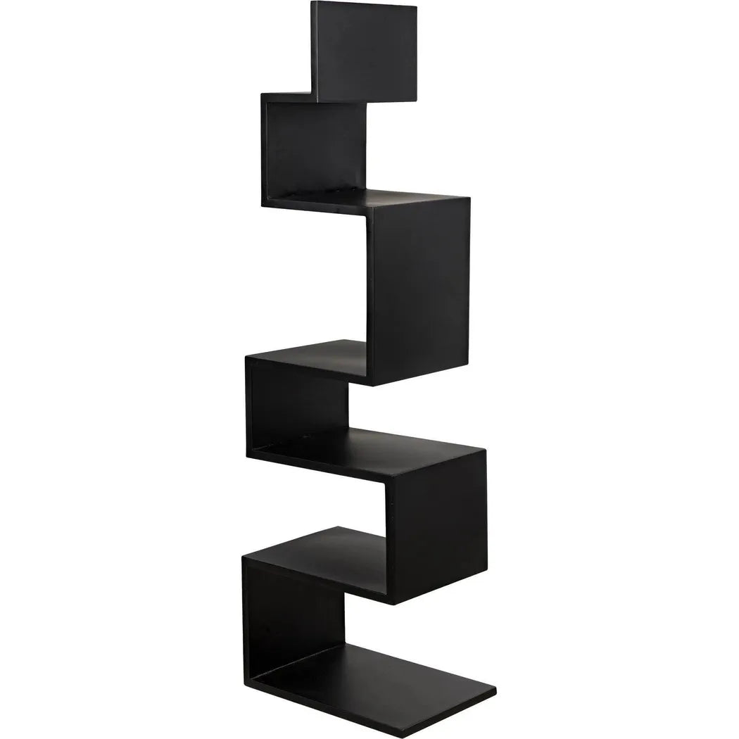 Laszlo Black Steel Bookcase