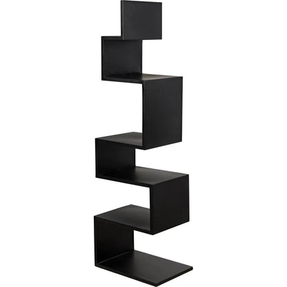 Laszlo Black Steel Bookcase
