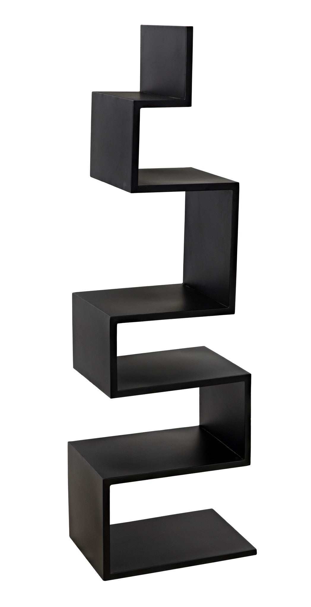 Laszlo Black Steel Bookcase-Bookcases-Noir-Sideboards and Things