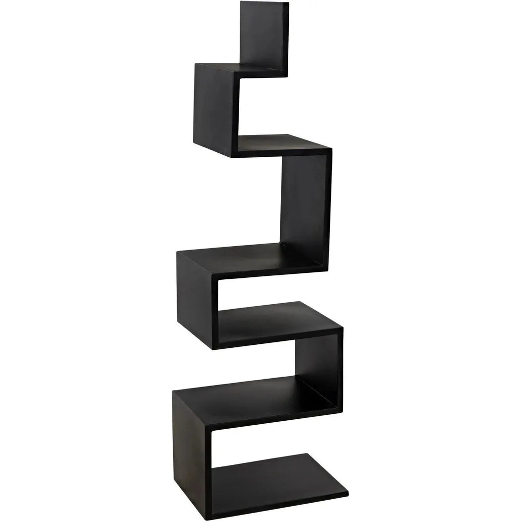 Laszlo Black Steel Bookcase