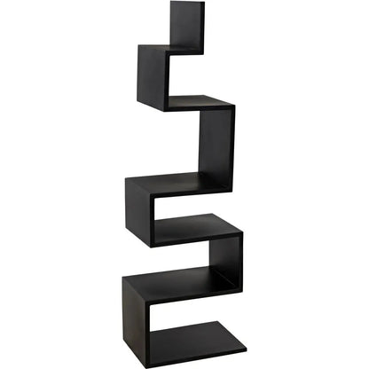 Laszlo Black Steel Bookcase