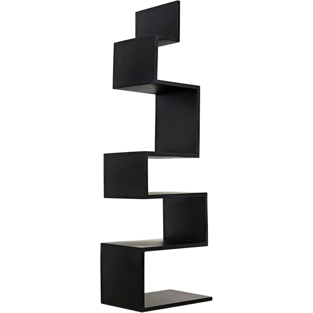 Laszlo Black Steel Bookcase