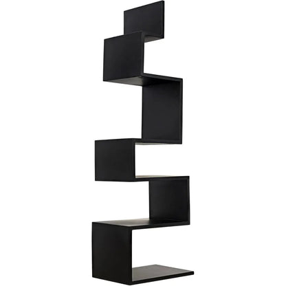 Laszlo Black Steel Bookcase