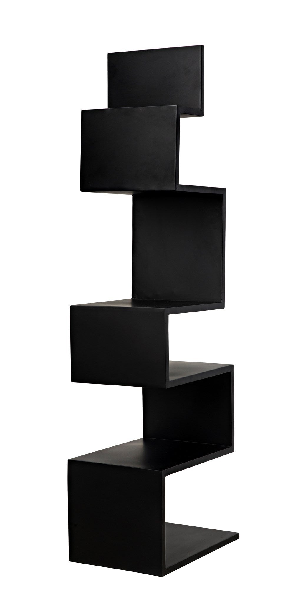 Laszlo Black Steel Bookcase-Bookcases-Noir-Sideboards and Things