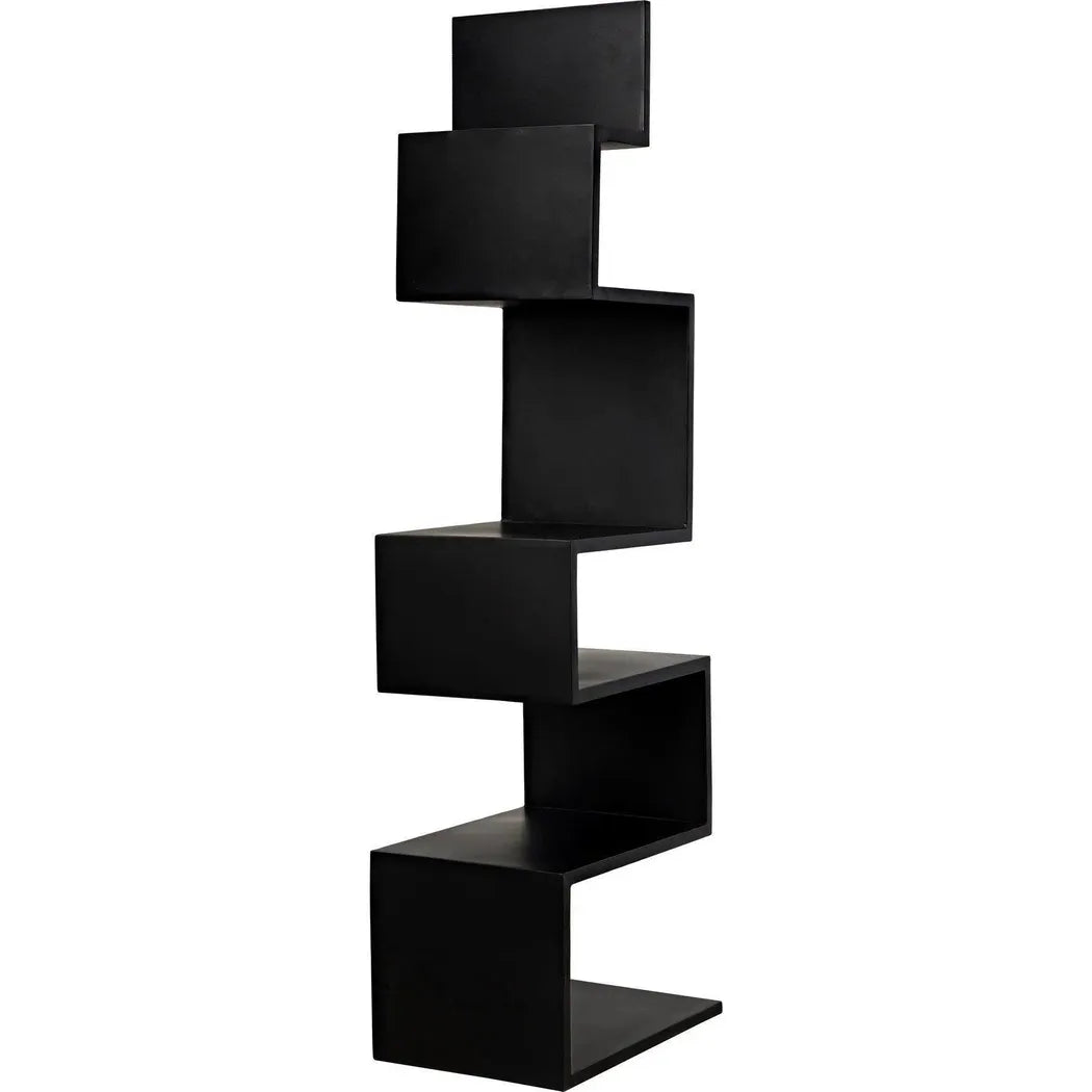 Laszlo Black Steel Bookcase
