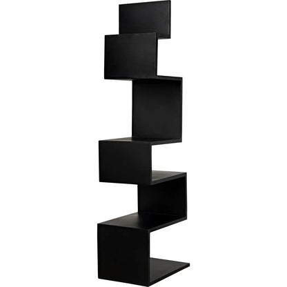 Laszlo Black Steel Bookcase