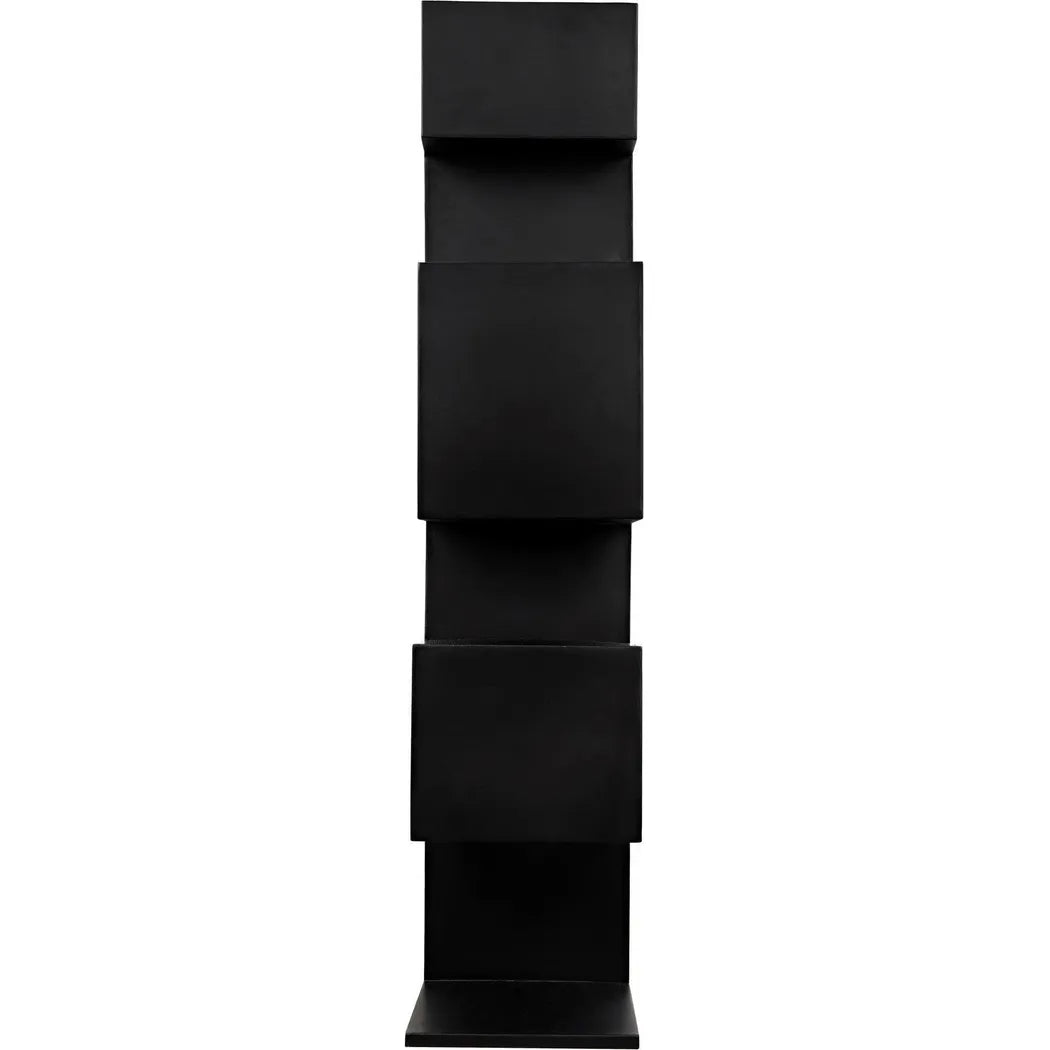 Laszlo Black Steel Bookcase