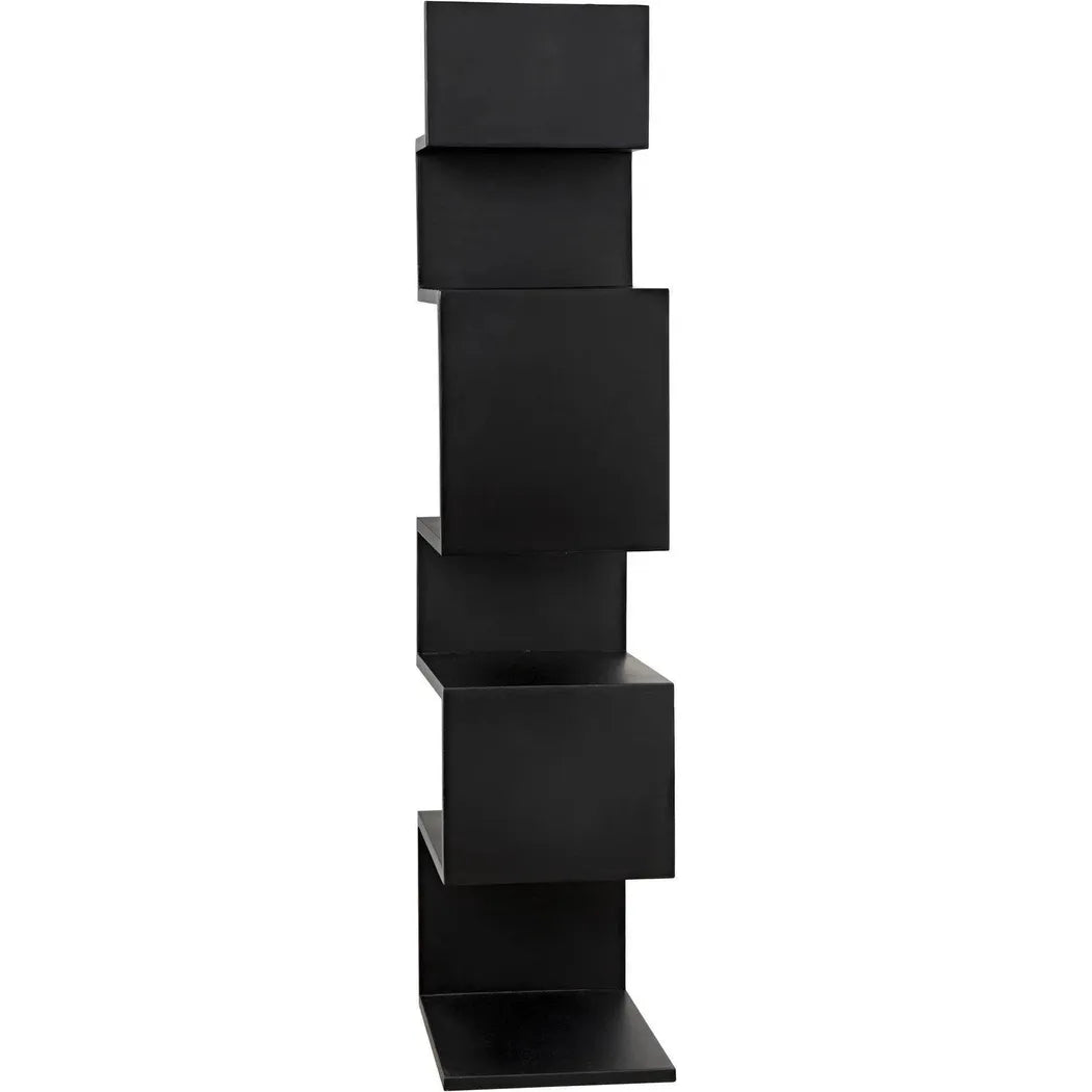 Laszlo Black Steel Bookcase