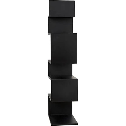 Laszlo Black Steel Bookcase