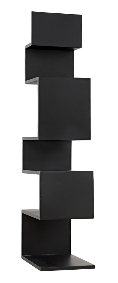 Laszlo Black Steel Bookcase-Bookcases-Noir-Sideboards and Things